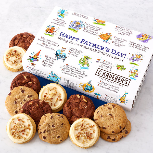 Father's Day Dad Jokes Cookie Gift Box - Assorted Cookies
