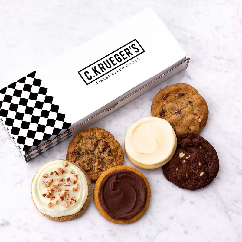 C. Krueger Half Dozen Cookie Gift Box Sampler Select Your Flavors