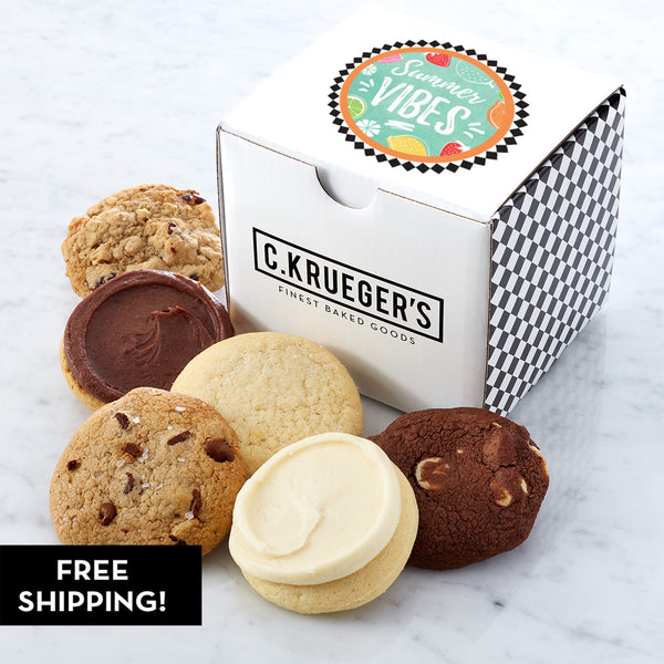 Summer Vibes Mini Cube Sampler - Assorted Mini Cookies
