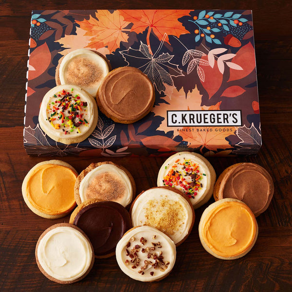 Fall Celebration Cookie Gift Boxes - Iced Cookies