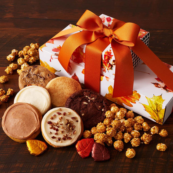 Falling Leaves Gift Stack - Cookies and Snacks