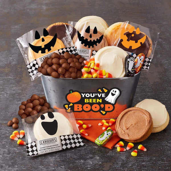You've Been Boo'd Halloween Gift Pail - Cookies and Snacks