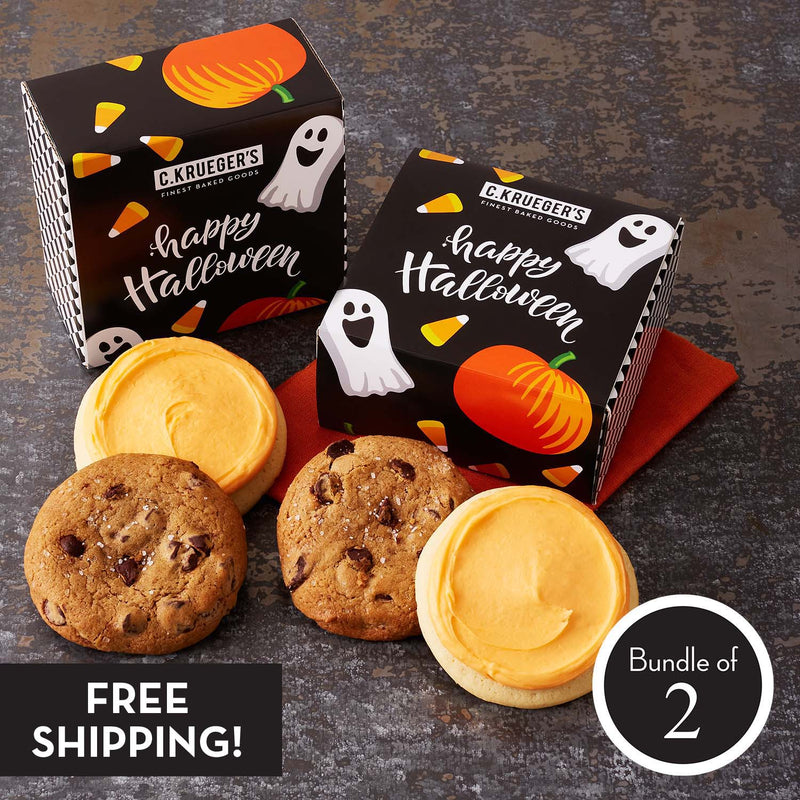 Bundle of 2: Pumpkin & Ghosts Duo Sampler - Assorted Cookies