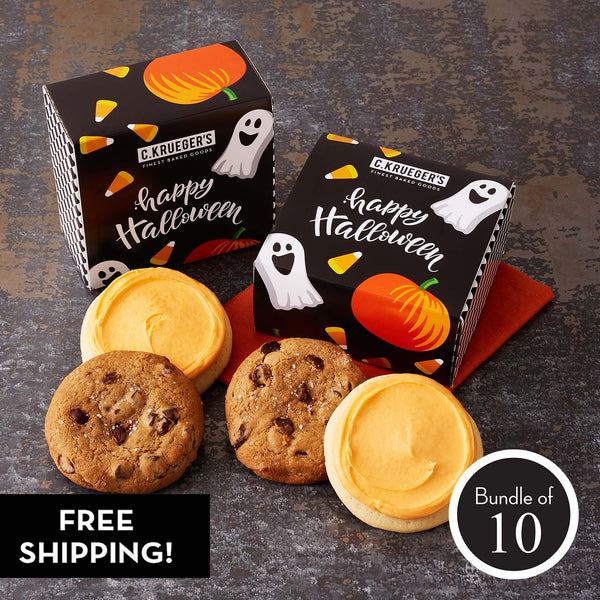 Bundle of 2: Pumpkin & Ghosts Duo Sampler - Assorted Cookies