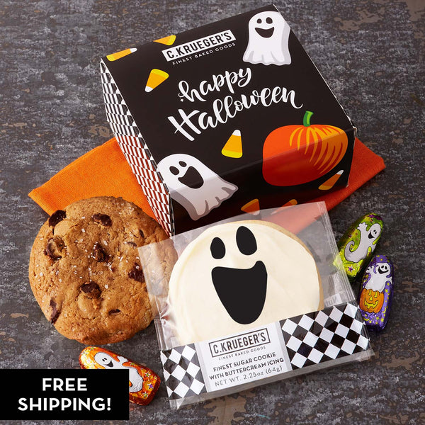 Pumpkins & Ghosts Gift Sampler - Cookies and Chocolates