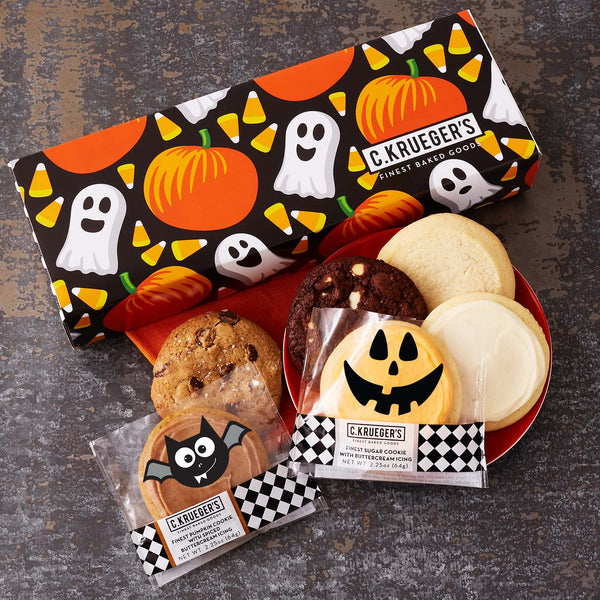 Pumpkins & Ghosts Half Dozen Sampler - Assorted Cookies