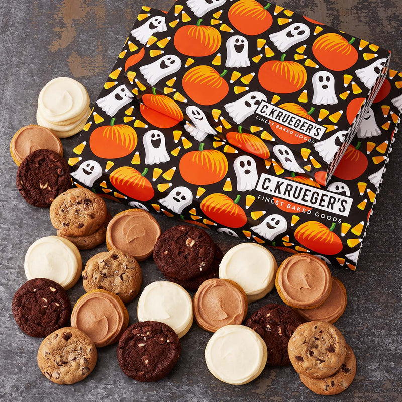 Pumpkins & Ghosts Cookie Gift Boxes - Select Your Cookies