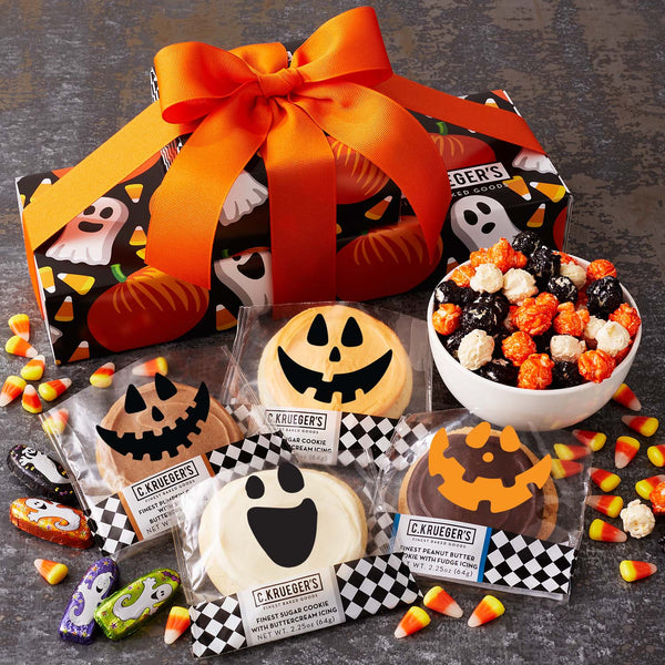 Pumpkin & Ghosts Gift Stack - Cookies and Snacks