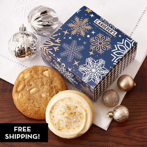 Winter Snowflake Duo Sampler – Assorted Cookies