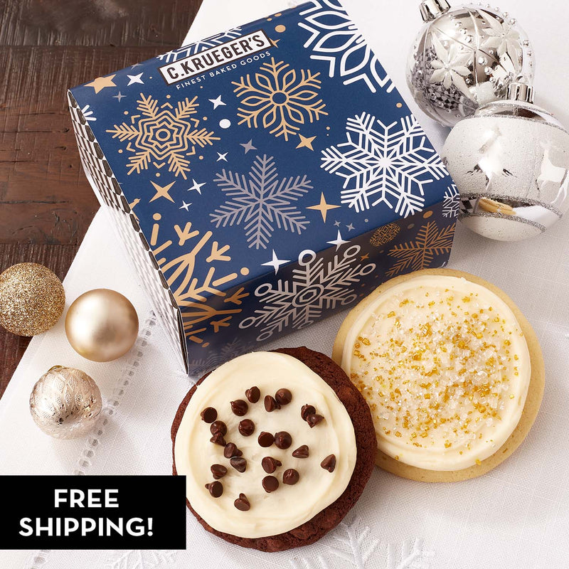 Winter Snowflake Duo Sampler – Iced Cookies