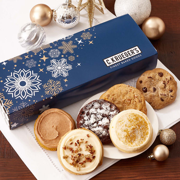 Winter Snowflake Half Dozen Sampler - Assorted Cookies