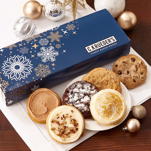 Winter Snowflake Half Dozen Sampler - Assorted Cookies