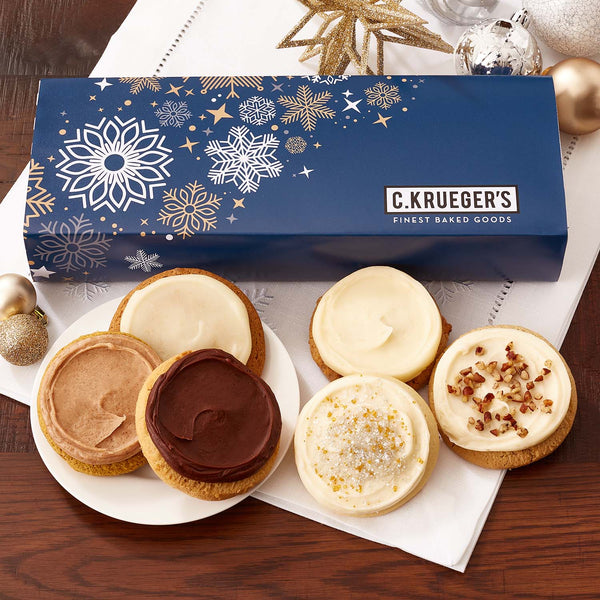 Winter Snowflake Half Dozen Sampler - Iced Cookies