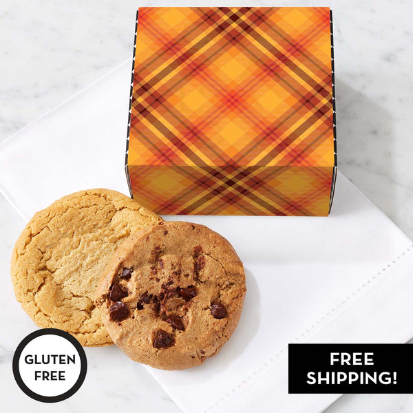 Gluten Free Cookies - Fall Plaid Duo Cookie Sampler