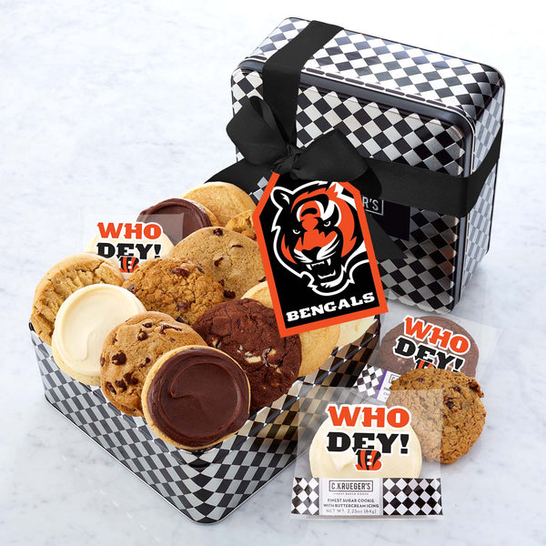 Cincinnati Bengals Harlequin Gift Tin - Assorted Cookies