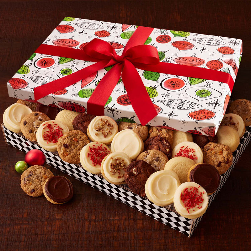 Holiday Ornament Luxe Box - Assorted Mini Cookies