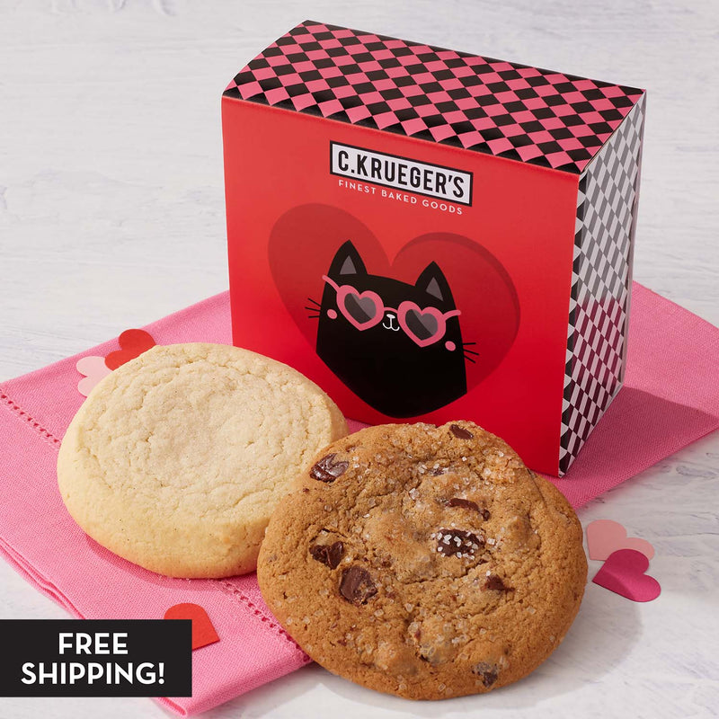 Purr-fect Valentine Duo Sampler - Gourmet Cookies