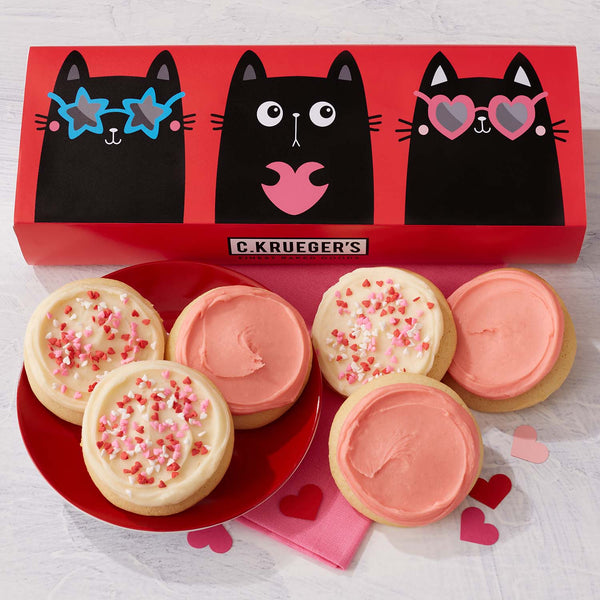 Purr-fect Valentine Half Dozen Sampler - Select Your Cookies