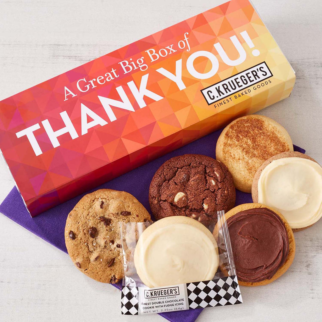 Box of Thanks Half Dozen Sampler - Assorted Cookies – C.KRUEGER'S