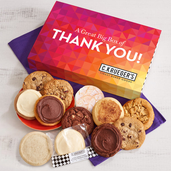 Box of Thanks Cookie Gift Boxes - Assorted Cookies