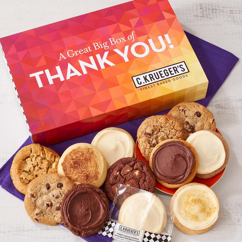 Box of Thanks Cookie Gift Boxes - Assorted Cookies