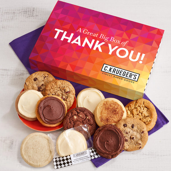Box of Thanks Cookie Gift Boxes - Assorted Cookies – C.KRUEGER'S