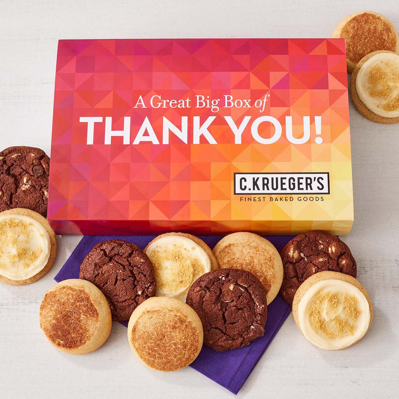 Box of Thanks Cookie Gift Boxes - Select Your Cookies