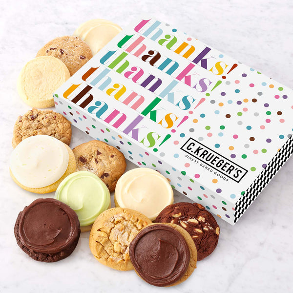 Thanks Cookie Gift Boxes - Assorted Cookies