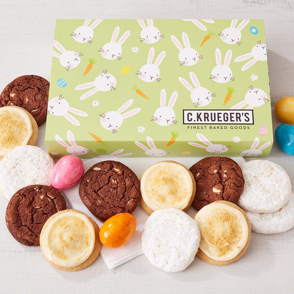 Spring Bunnies Cookie Gift Boxes - Select Your Cookies