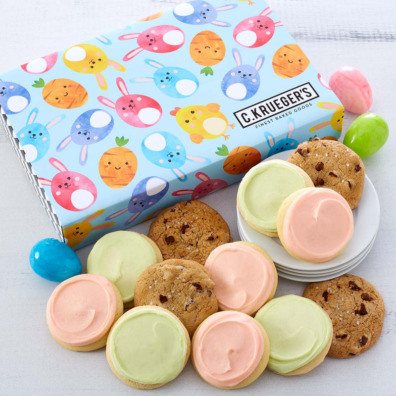 Easter Bunnies & Chicks Cookie Gift Box – Assorted Cookies