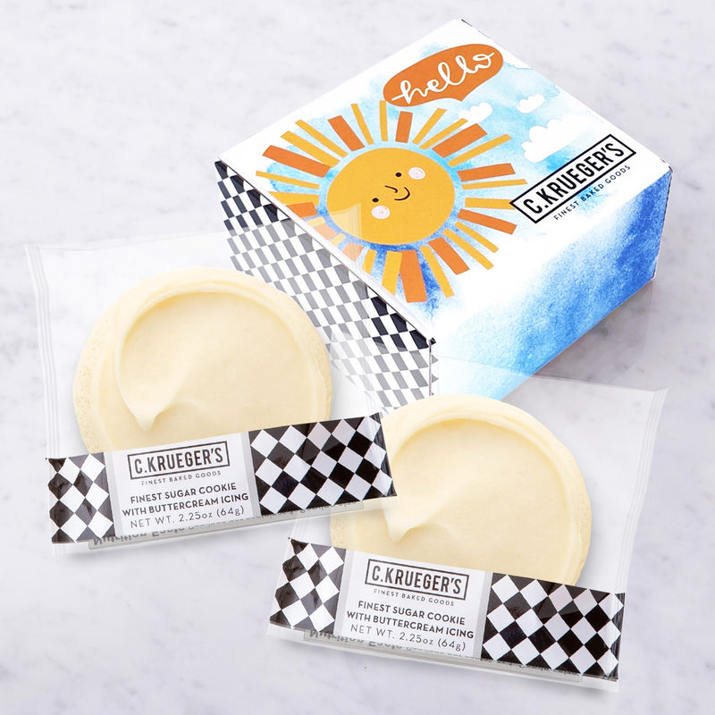 Hello Sunshine Duo Cookie Sampler - Iced Cookies