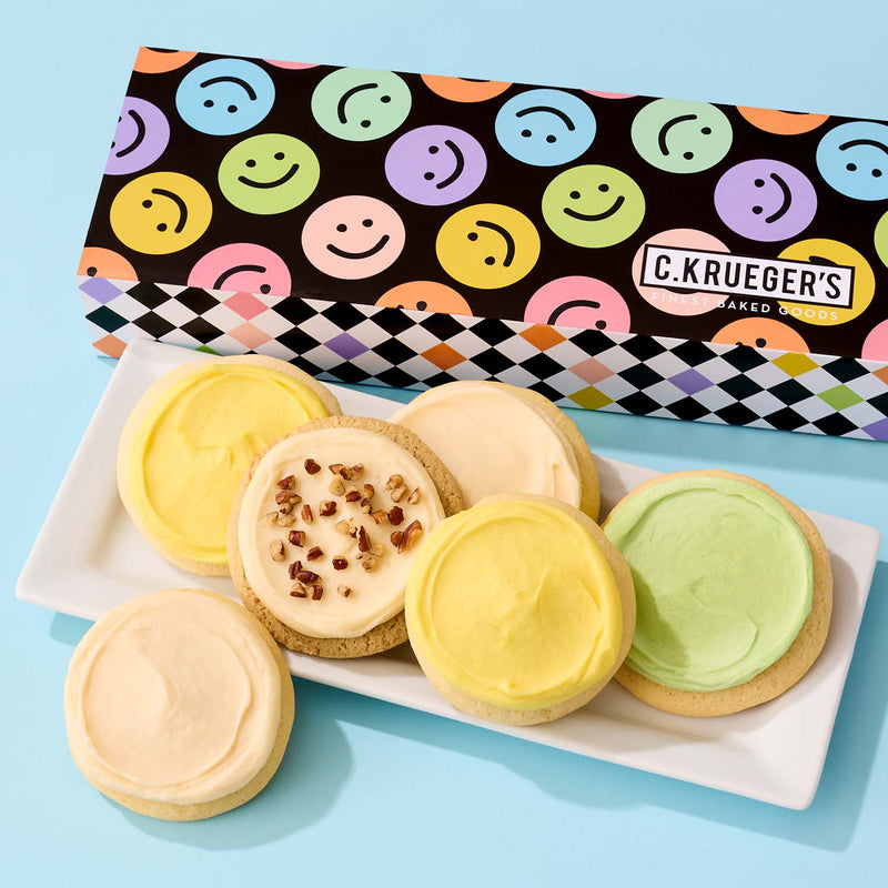Sweet Smiles Half Dozen Sampler - Iced Cookies
