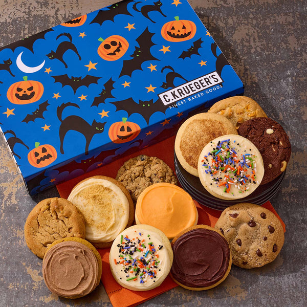 Halloween Night Cookie Gift Boxes - Assorted Cookies