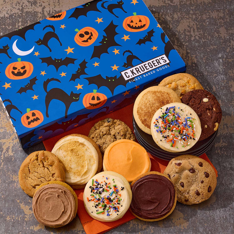 Halloween Night Cookie Gift Boxes - Assorted Cookies