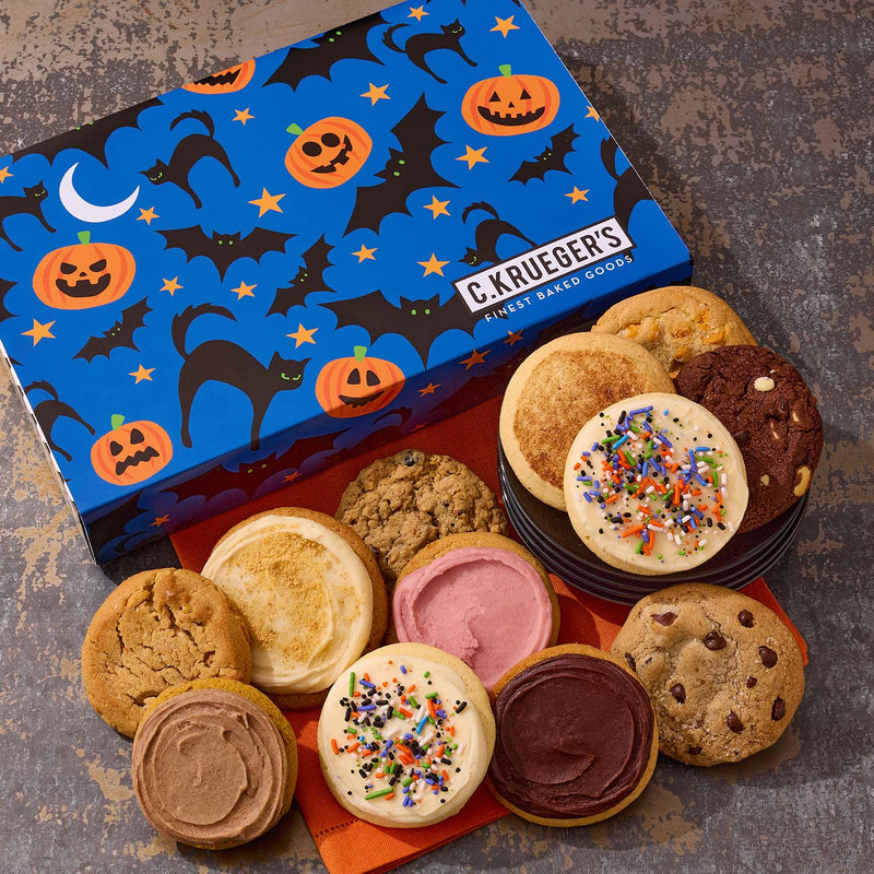 Halloween Night Cookie Gift Boxes - Assorted Cookies