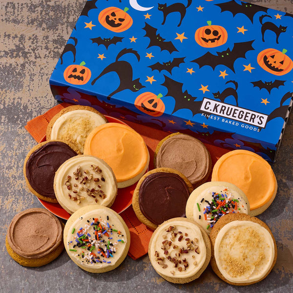 Halloween Night Cookie Gift Boxes - Iced Cookies