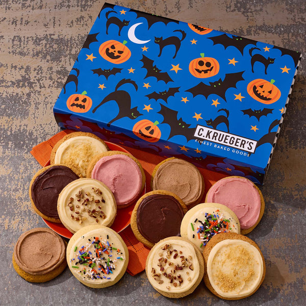 Halloween Night Cookie Gift Boxes - Iced Cookies