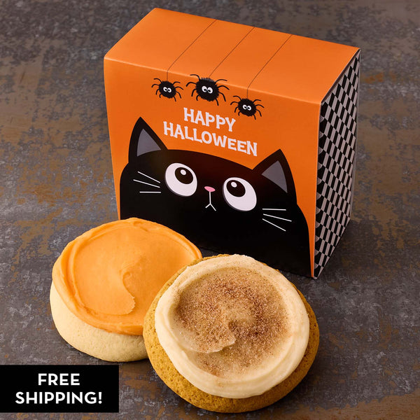 Halloween Scaredy Cat Duo Sampler – Iced Cookies