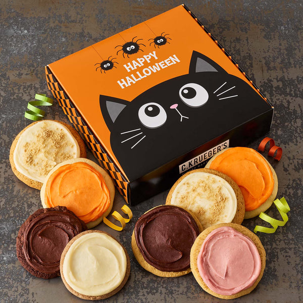 Halloween Scaredy Cat Bakery Gift Box - Iced Cookies