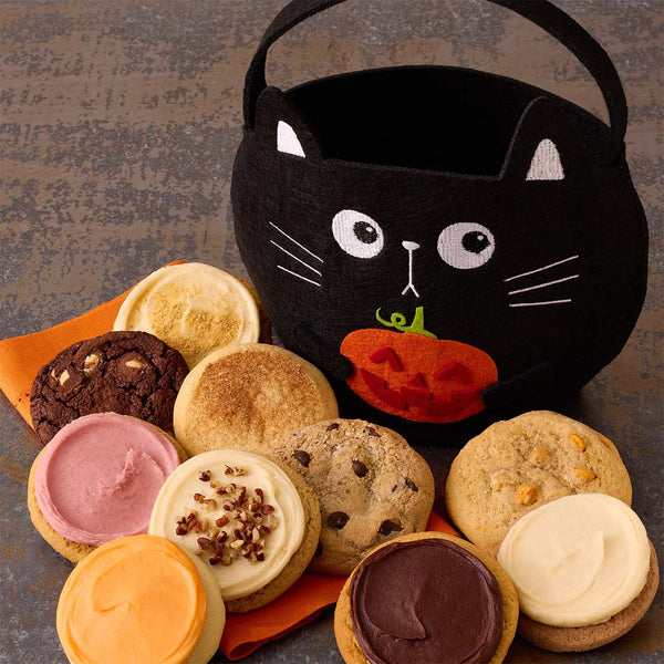 Halloween Scaredy Cat Felt Tote - Assorted Cookies