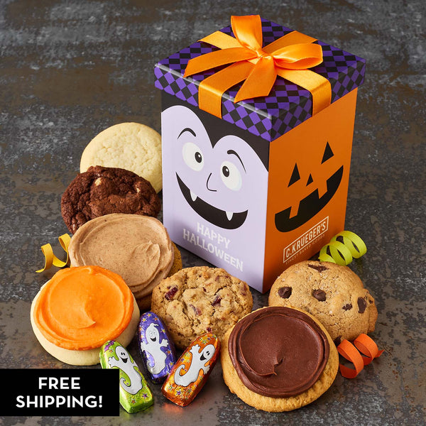 Monster Mash-Up Bow Box - Assorted Mini Cookies and Chocolates