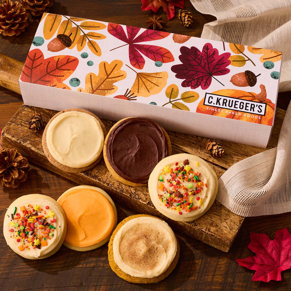 Cozy Autumn Half Dozen Sampler - Iced Cookies