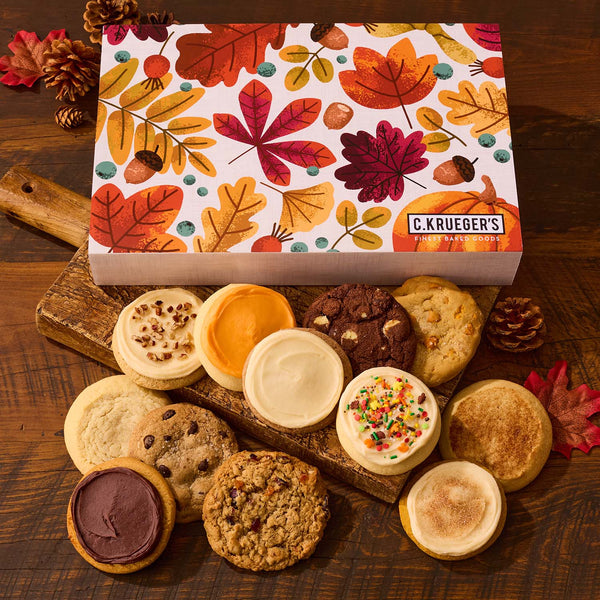 Cozy Autumn Cookie Gift Boxes – Assorted Cookies