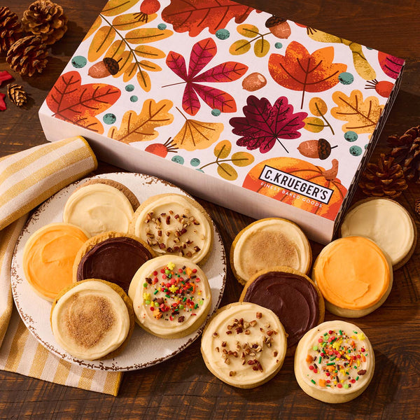 Cozy Autumn Cookie Gift Boxes – Iced Cookies