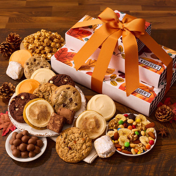 Cozy Autumn Grand Gift Stack – Cookies and Snacks