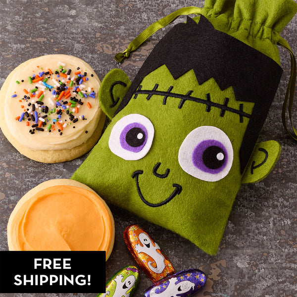 Frankenstein Felt Treat Bag – Cookies and Chocolates