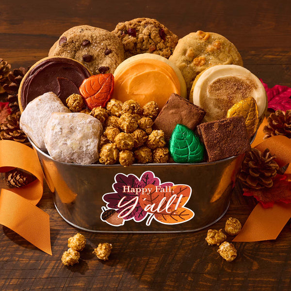 Happy Fall, Y’all Gift Pail – Cookies and Snacks