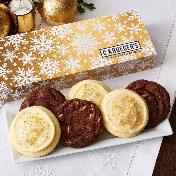 Gold Snowflake Half Dozen Sampler – Select Your Cookies
