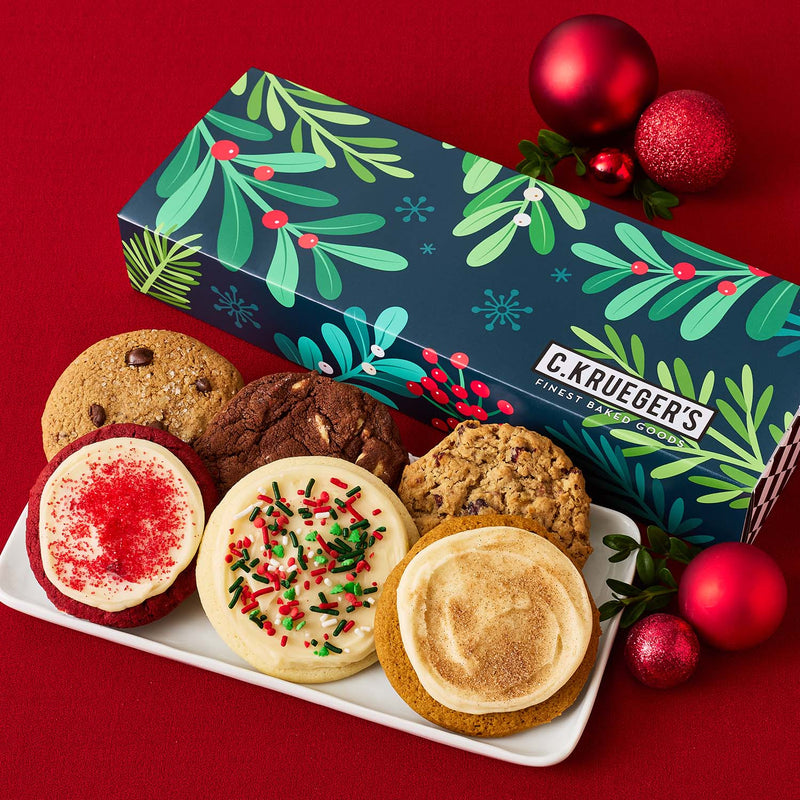 Winter Botanical Half Dozen Sampler - Assorted Cookies