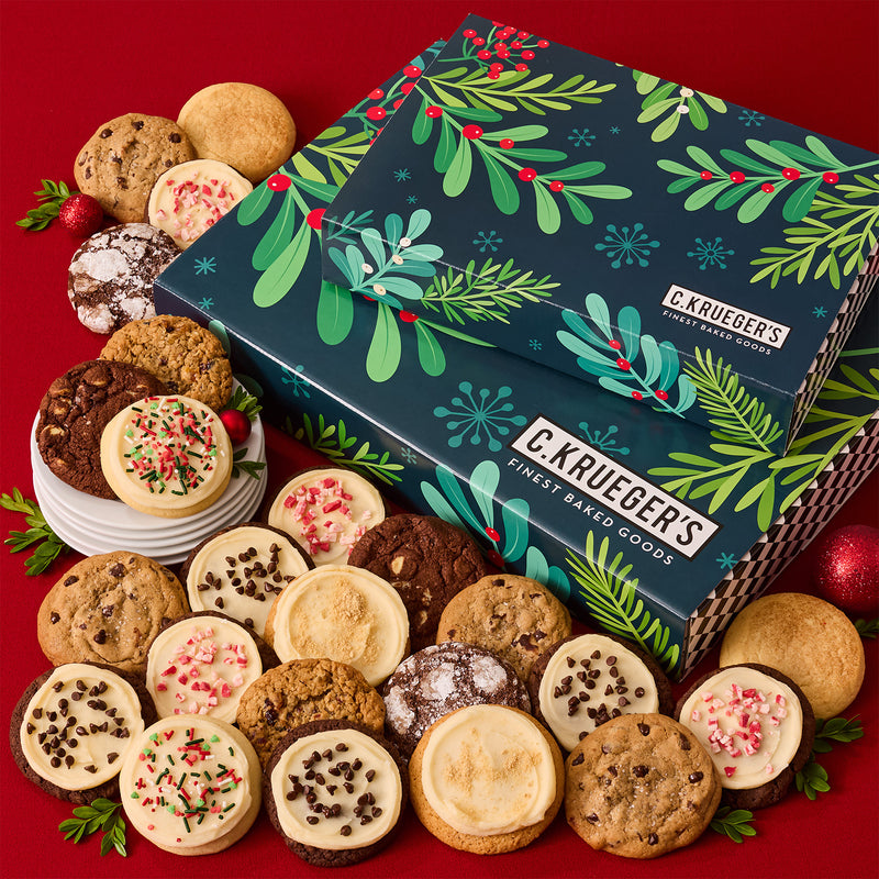 Winter Botanical Cookie Gift Boxes - Assorted Cookies – C.KRUEGER'S